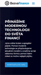 Mobile Screenshot of bezvafinance.cz