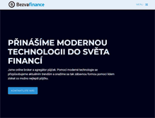 Tablet Screenshot of bezvafinance.cz